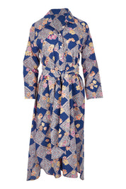 Product shot of the Maple Cotton Maxi Dress in colour Print, from the front
