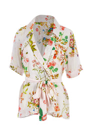 Product shot of the Priscilla Top in colour Pink (Pink), from the front