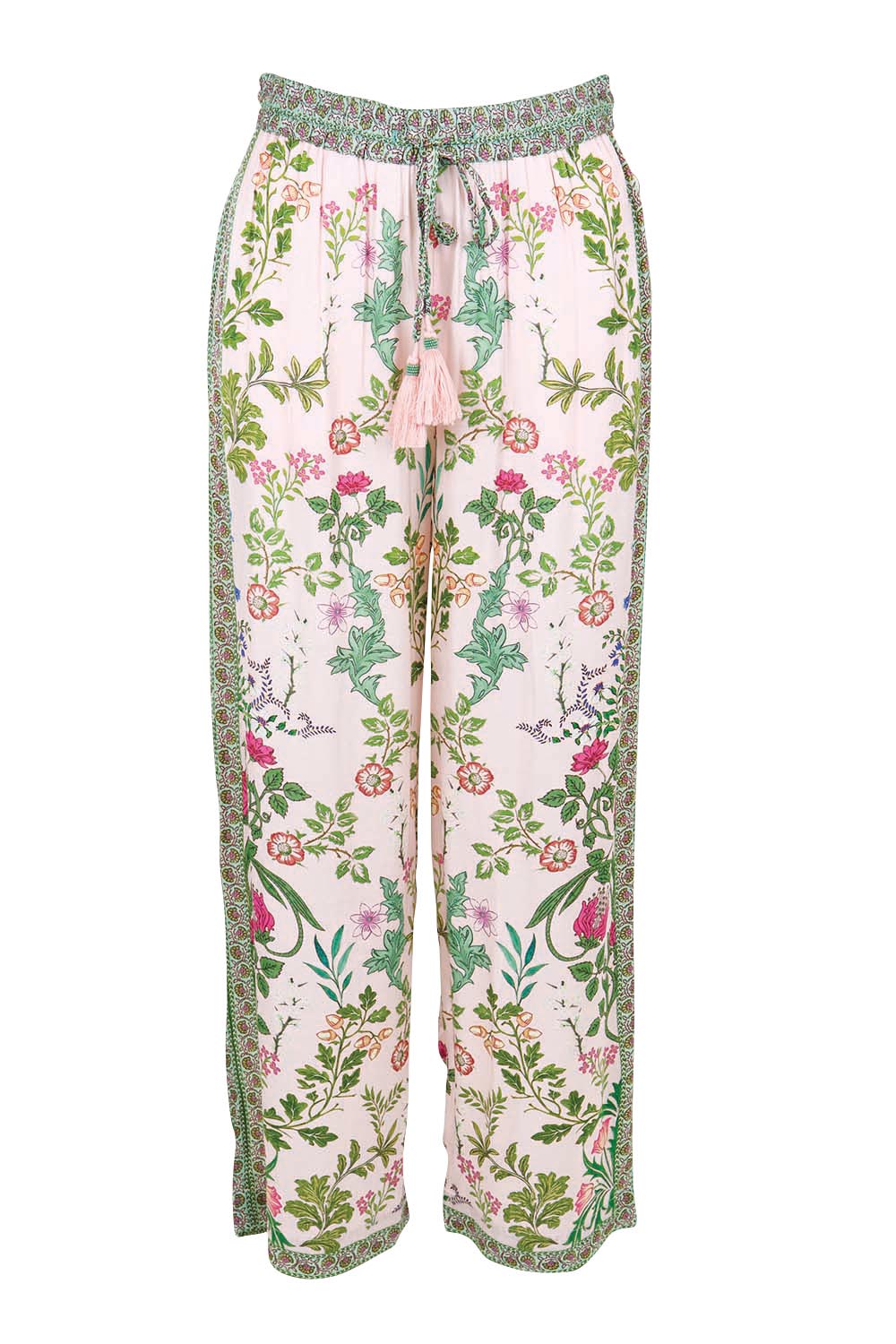 Product shot of the Tatiana Pant – Pink in colour Pink, from the front