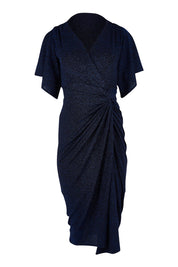 Product shot of the Emporium Dress in colour Sapphire (Blue), from the front