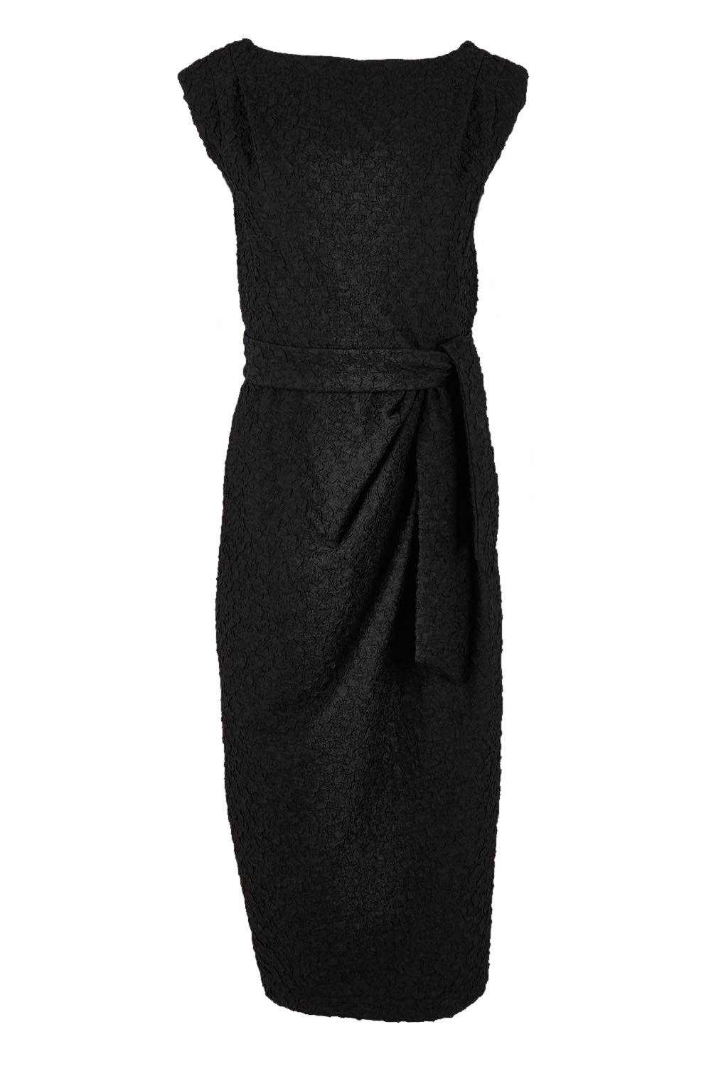 Product shot of the Celestial Dress in colour Black (Black), from the front