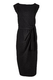 Product shot of the Celestial Dress in colour Black (Black), from the front