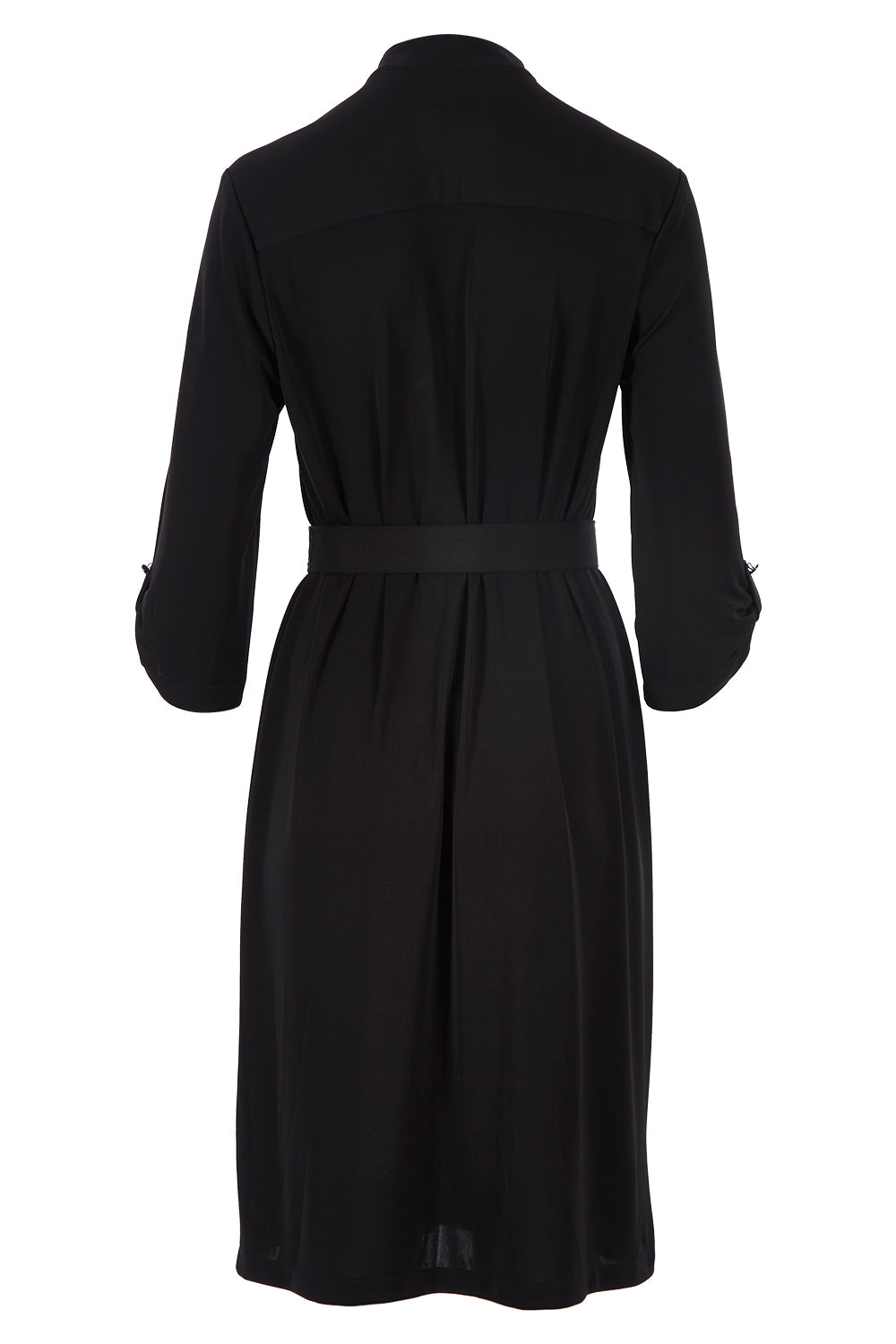 Product shot of the Fluid Jersey Shirtmaker in colour Black (Black), from the back