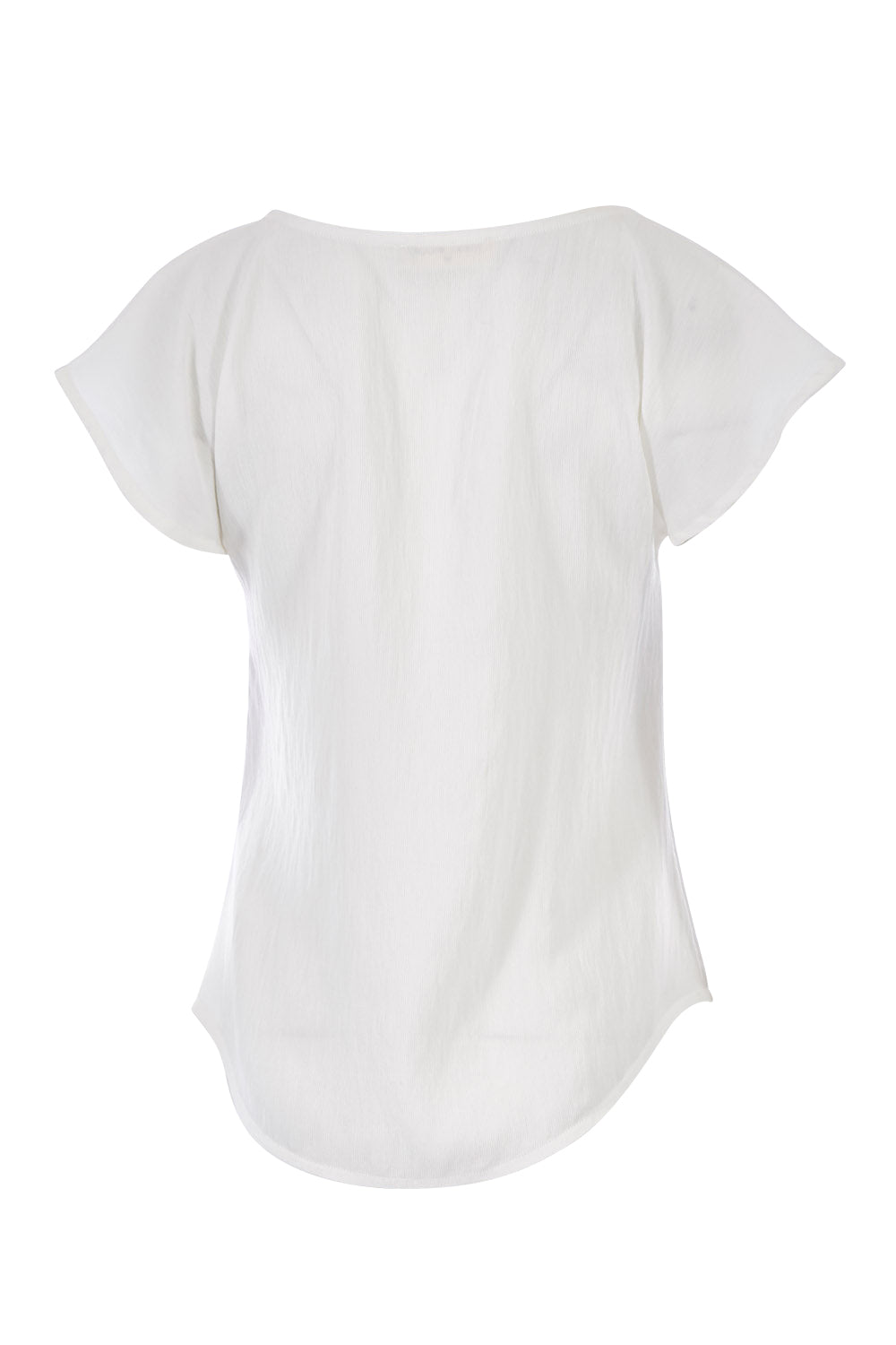 Product shot of the Analia Top in colour White (White), from the back