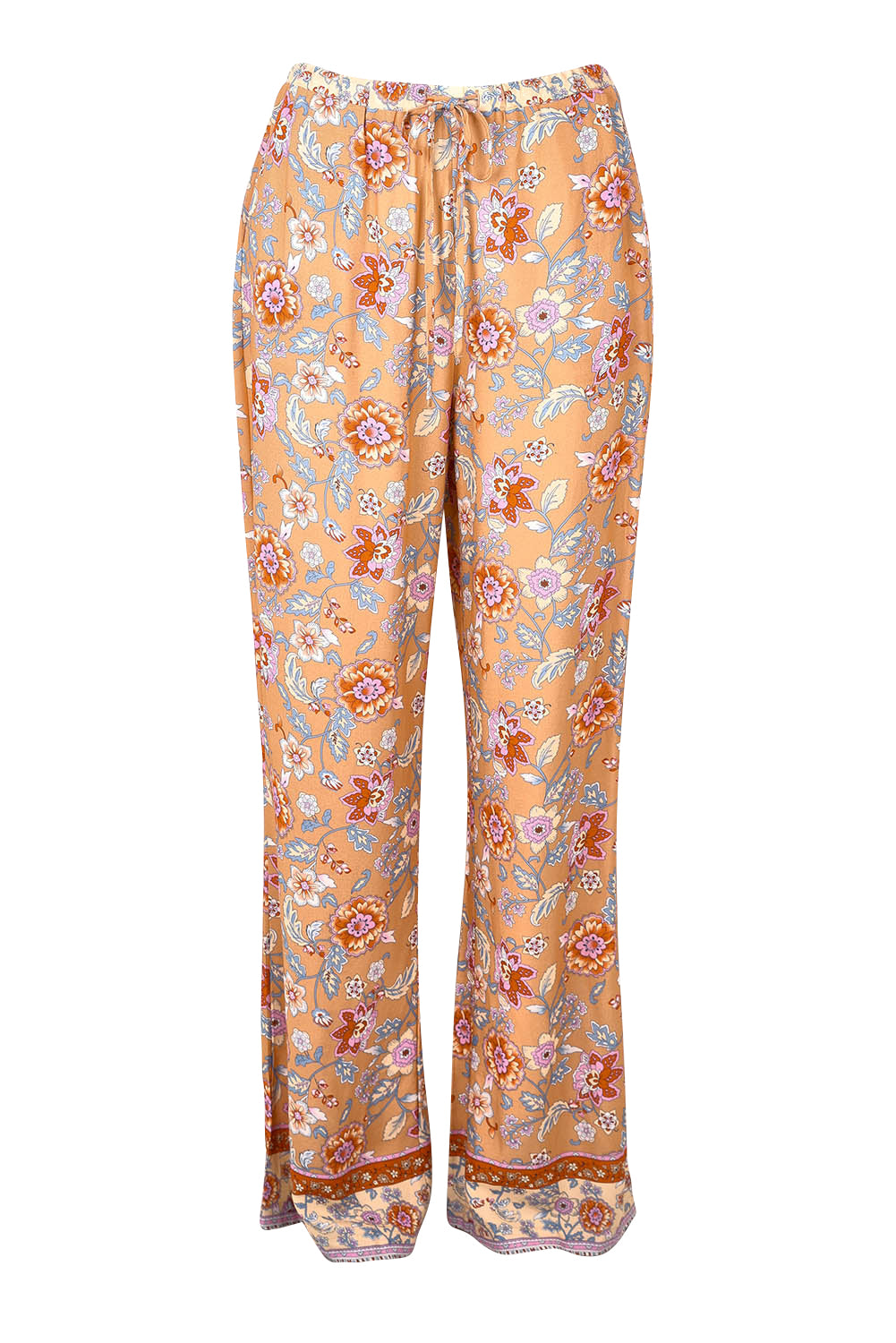 Product shot of the Margie Pant in colour Paisley, from the front
