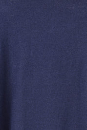 Product shot of the Khaleesi Cotton Knit Top in colour Navy (Blue), detail