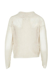 Product shot of the Xander Cardi in colour Bone, from the back