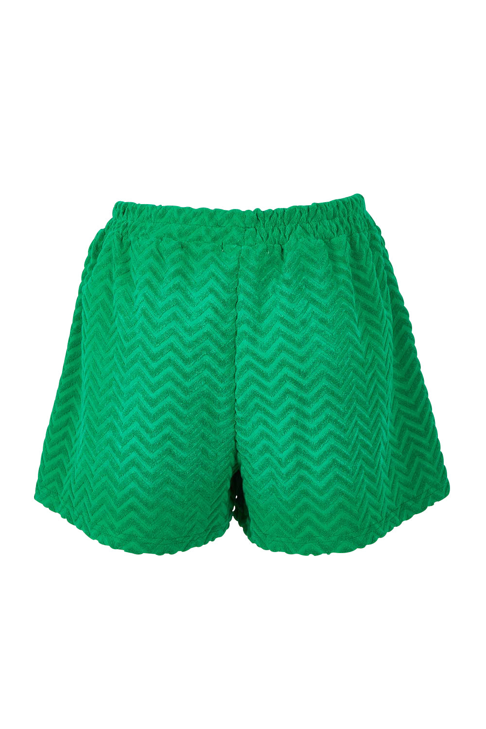 Product shot of the Codi Cotton Blend Short in colour Green (Green), from the back