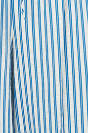 Product shot of the Aziza Pant in colour Bluewhite (Blue), detail