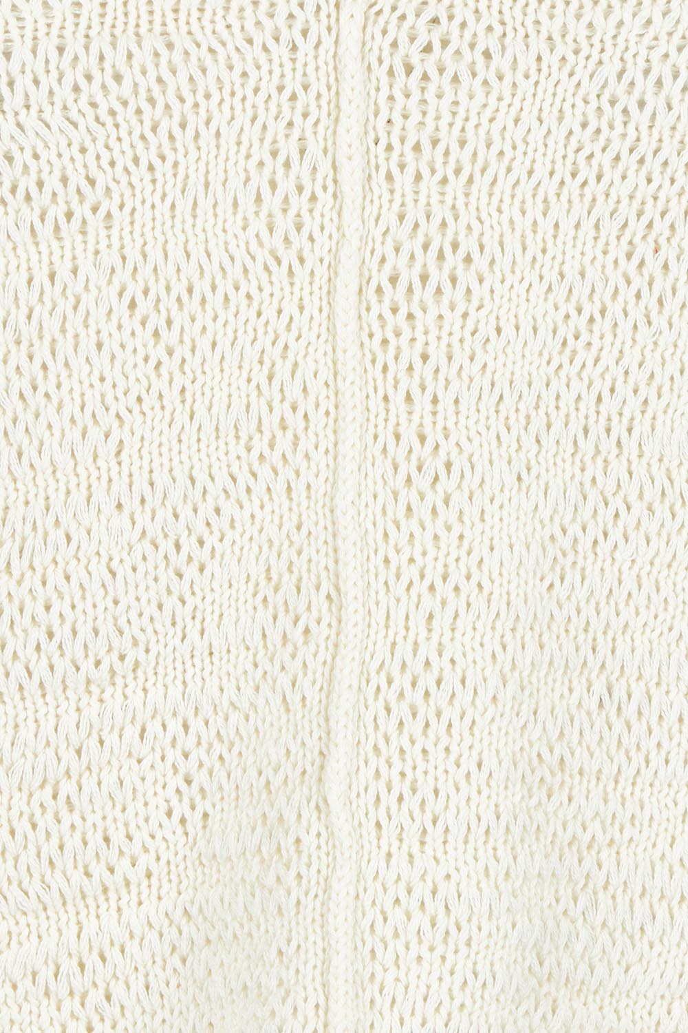 Product shot of the Penn Knit Top in colour Cream, detail