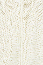 Product shot of the Penn Knit Top in colour Cream, detail