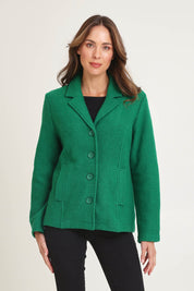 Boiled Wool Blazer – Green