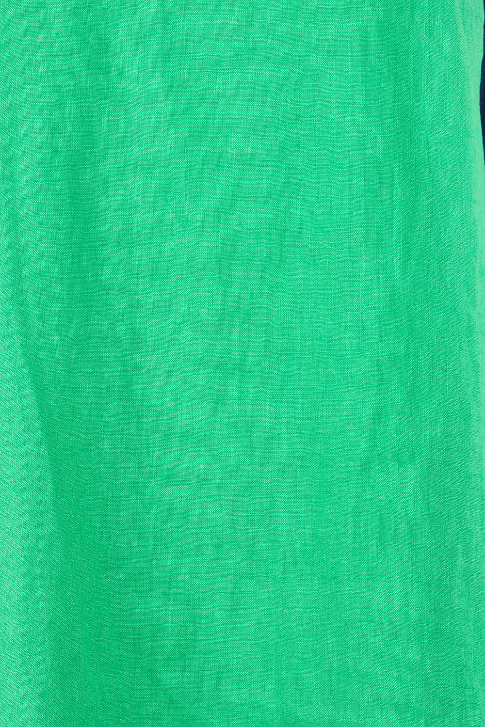 Product shot of the Sl Cowl Neck Splice Shift Linen Dress in colour Greennavy (Green), detail