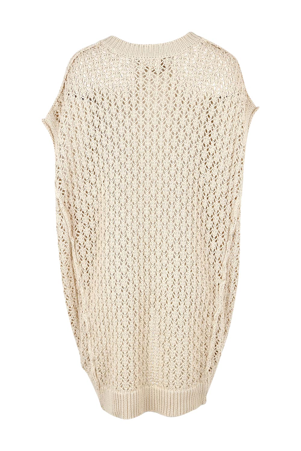 Product shot of the Kasbah Top in colour Natural, from the back