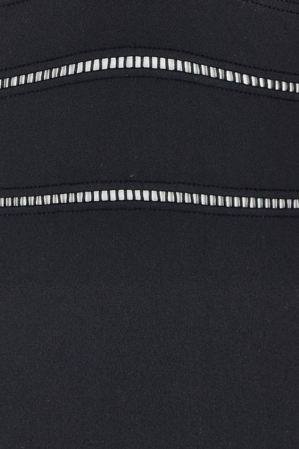 Product shot of the Spliced One Piece in colour Black (Black), detail
