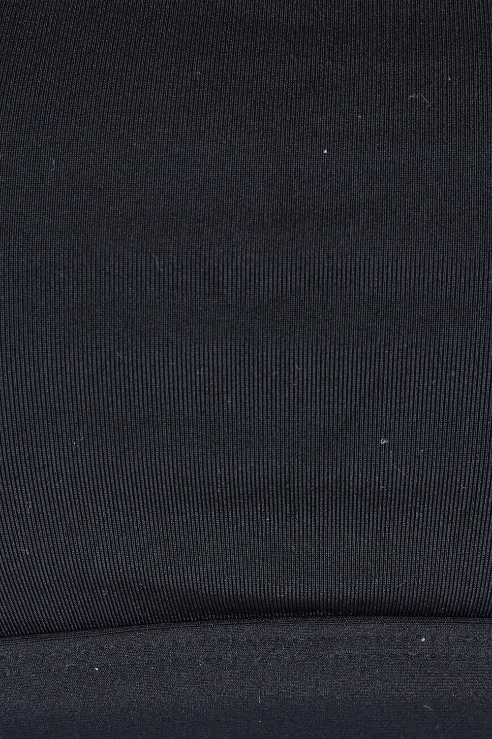 Product shot of the Square Neck Bra Top in colour Black (Black), detail