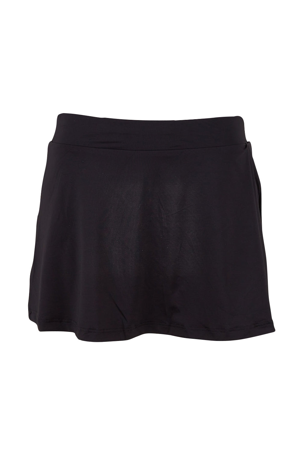 Product shot of the Swim Skirt in colour Black (Black), from the front
