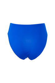 Product shot of the Retro High Waist Pant in colour Cobalt (Blue), from the back