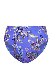 Product shot of the High Waist Band Pant in colour Cobalt (Blue), from the front