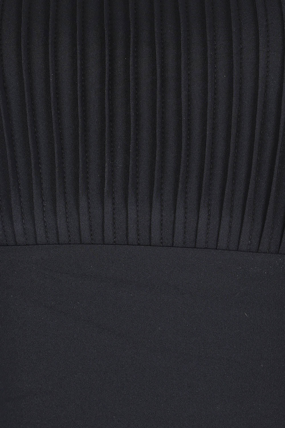 Product shot of the Basix Dd/E Square Neck One Piece in colour Black (Black), detail