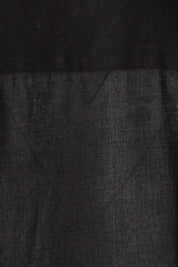 Product shot of the Basix Classic Painters Shirt in colour Black (Black), detail