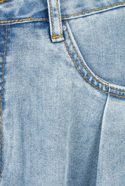 Product shot of the Austin Skirt in colour Lightblue (Blue), detail