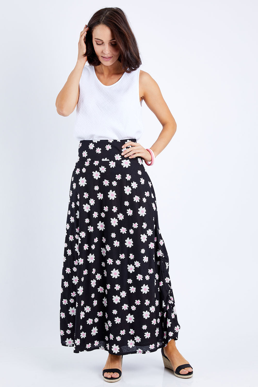 Preloved Rosie Maxi Skirt - Daisychain