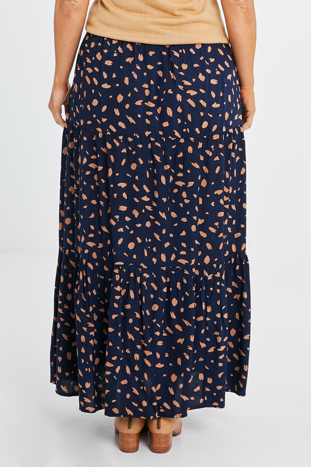 Preloved Mallory Tier Skirt - Spot