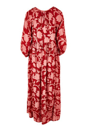 Product shot of the Alice Gathered Dress in colour Silhouette, from the back