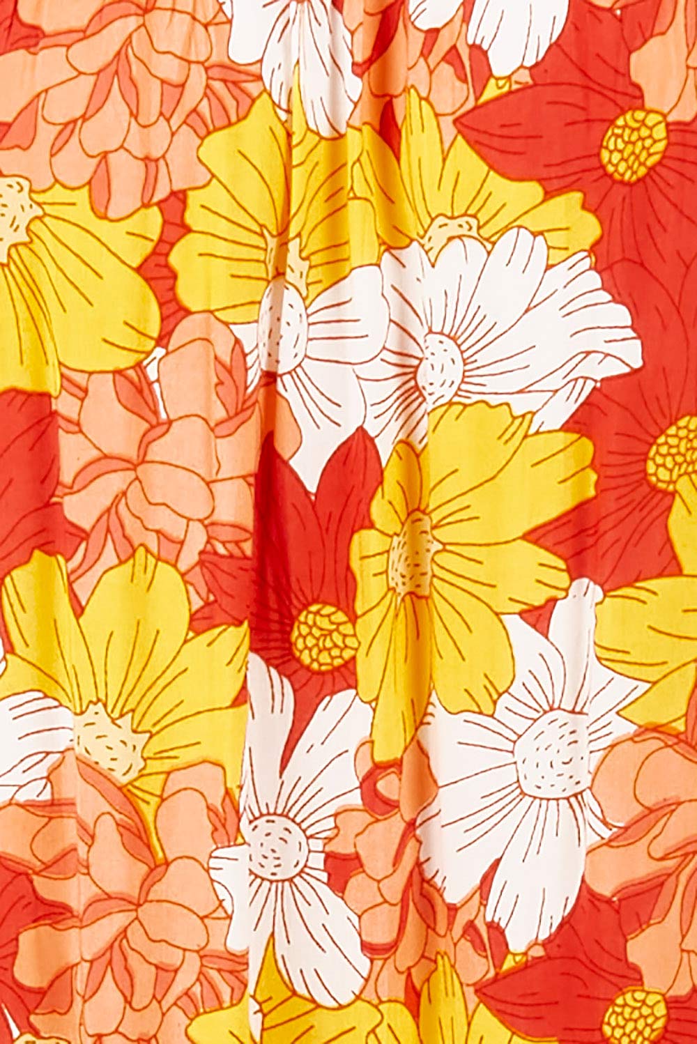Product shot of the Heather Maxi Skirt in colour Wallflower, detail
