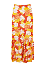Product shot of the Heather Maxi Skirt in colour Wallflower, from the front