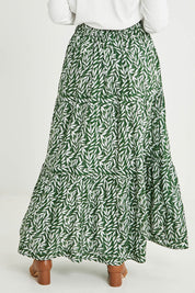 Preloved Mary Tier Skirt - Forest