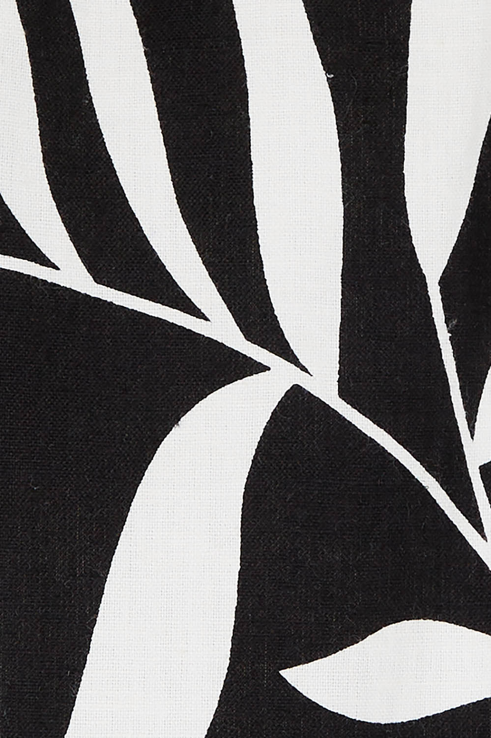 Product shot of the Rachel Bell Sleeve Top in colour Vines (Black), detail