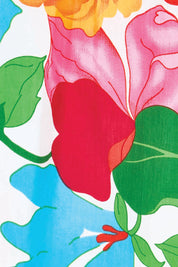 Product shot of the Rachel Cotton Top – Botanix in colour Botanix, showing detail