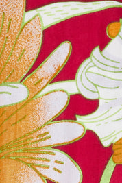 Product shot of the Monica Maxi Dress in colour Garden (Pink), detail
