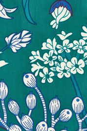 Product shot of the Harriet Blouse in colour Deepgreen (Green), detail