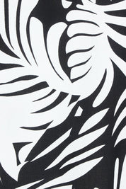 Product shot of the Harriet Blouse in colour Fern (Black), detail