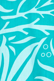 Product shot of the Kate Cotton Shift Dress in colour Gardenmaze, detail