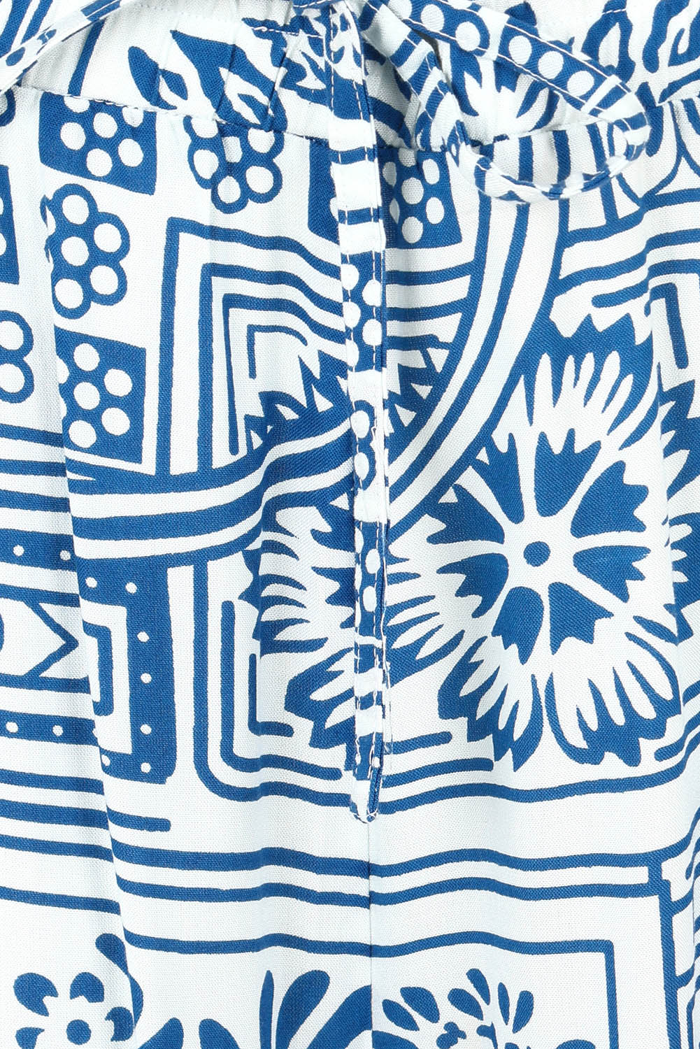 Product shot of the Katherine Pant in colour Labyrinth (Blue), detail