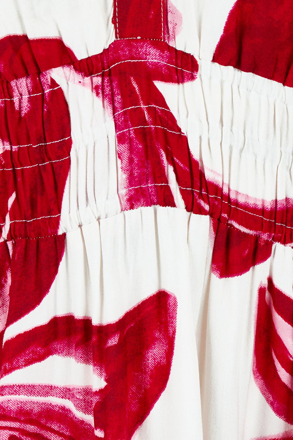Product shot of the Gabrielle Dress in colour Lilly (Pink), detail