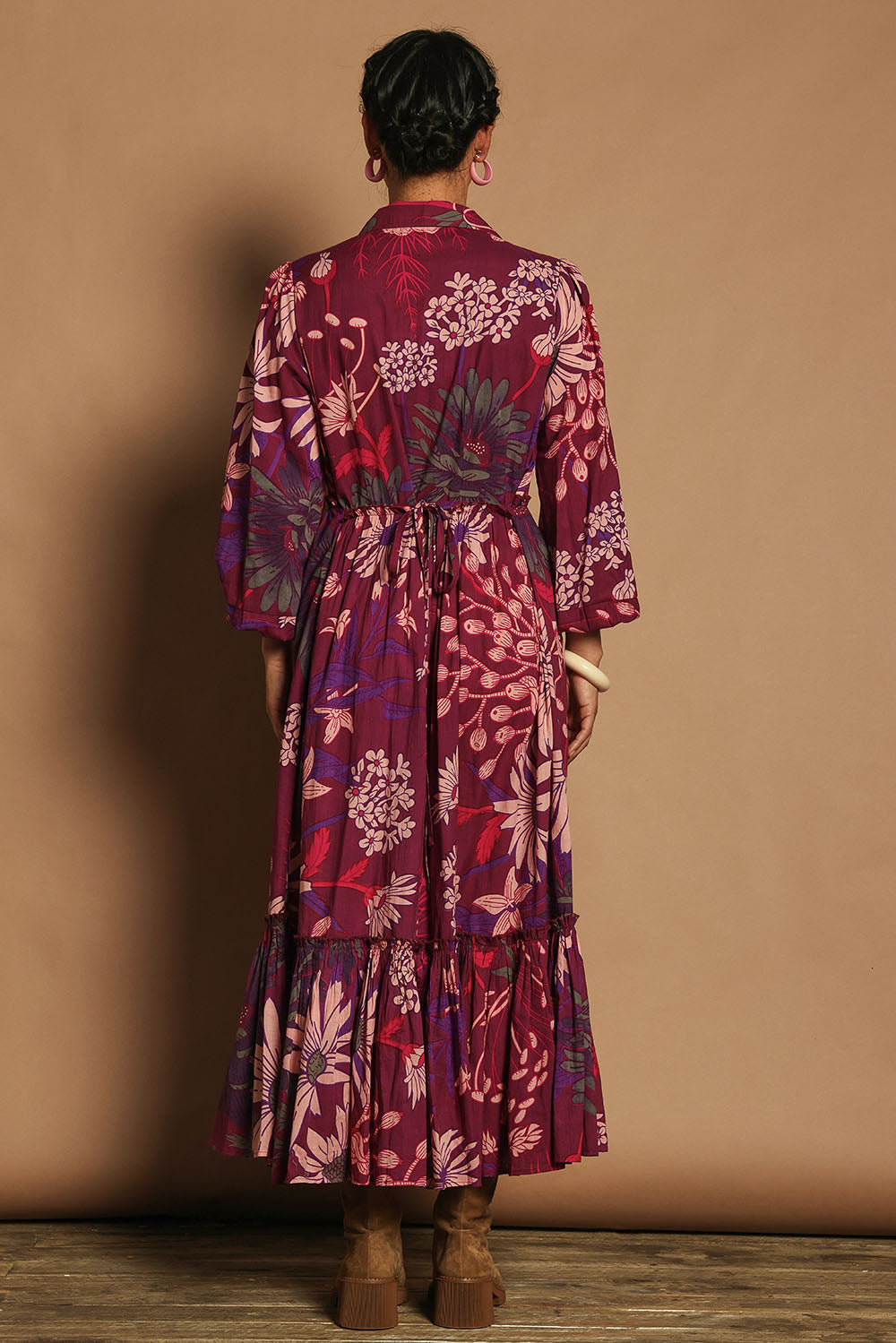 Preloved Nicole Cotton Maxi Dress - Garden