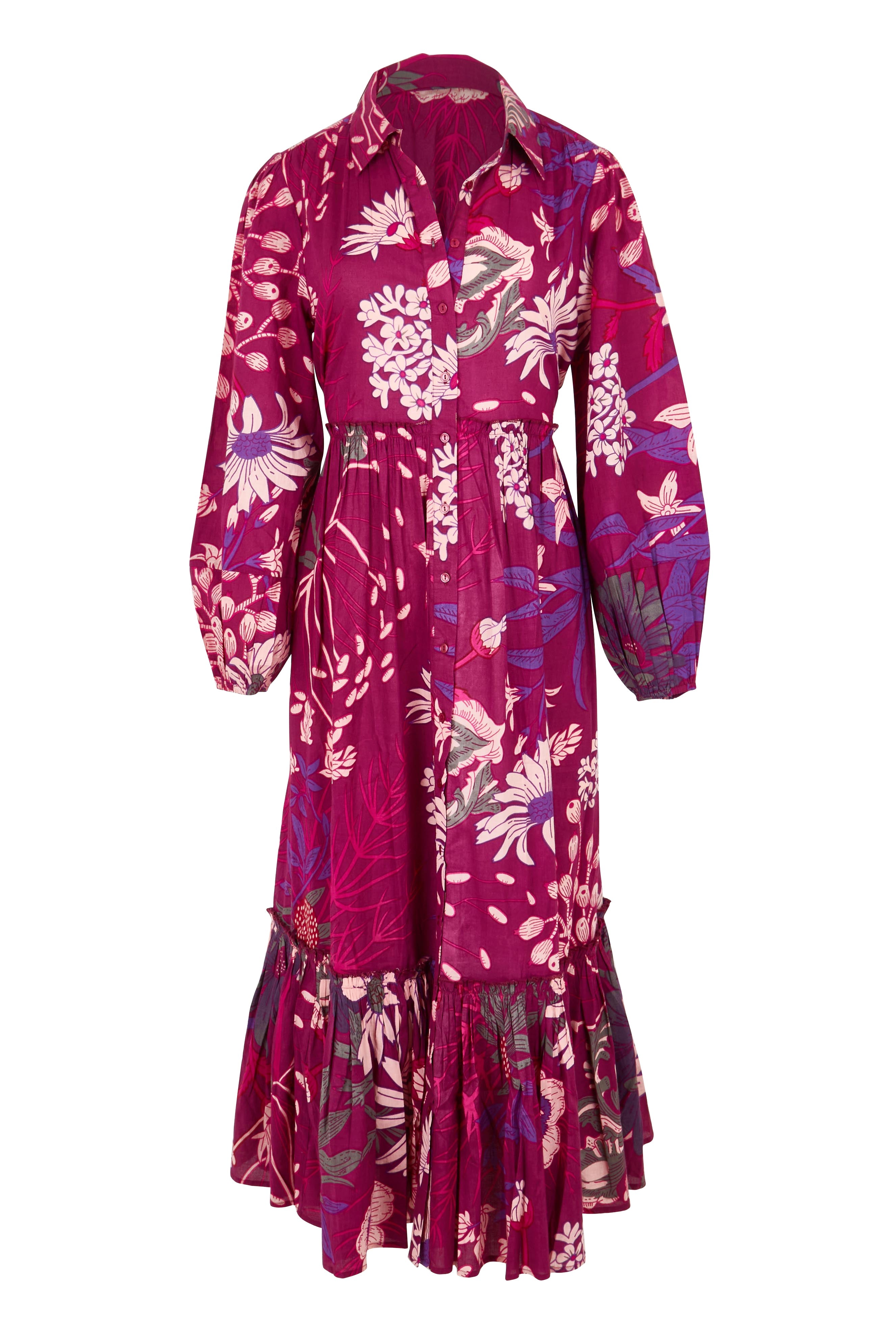 Preloved Nicole Cotton Maxi Dress - Garden