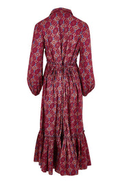 Nicole Cotton Maxi Dress – Geometric