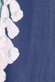 Product shot of the Isabella Shift Dress – Foxglove in colour Foxglove, showing detail