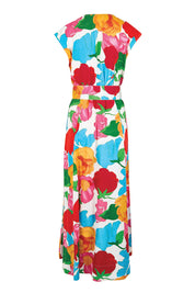 Product shot of the Jenny Cotton Maxi Dress – Botanix in colour Botanix, from the back