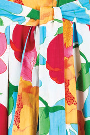 Product shot of the Jenny Cotton Maxi Dress – Botanix in colour Botanix, showing detail