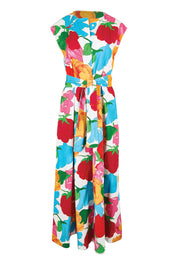 Product shot of the Jenny Cotton Maxi Dress – Botanix in colour Botanix, from the front