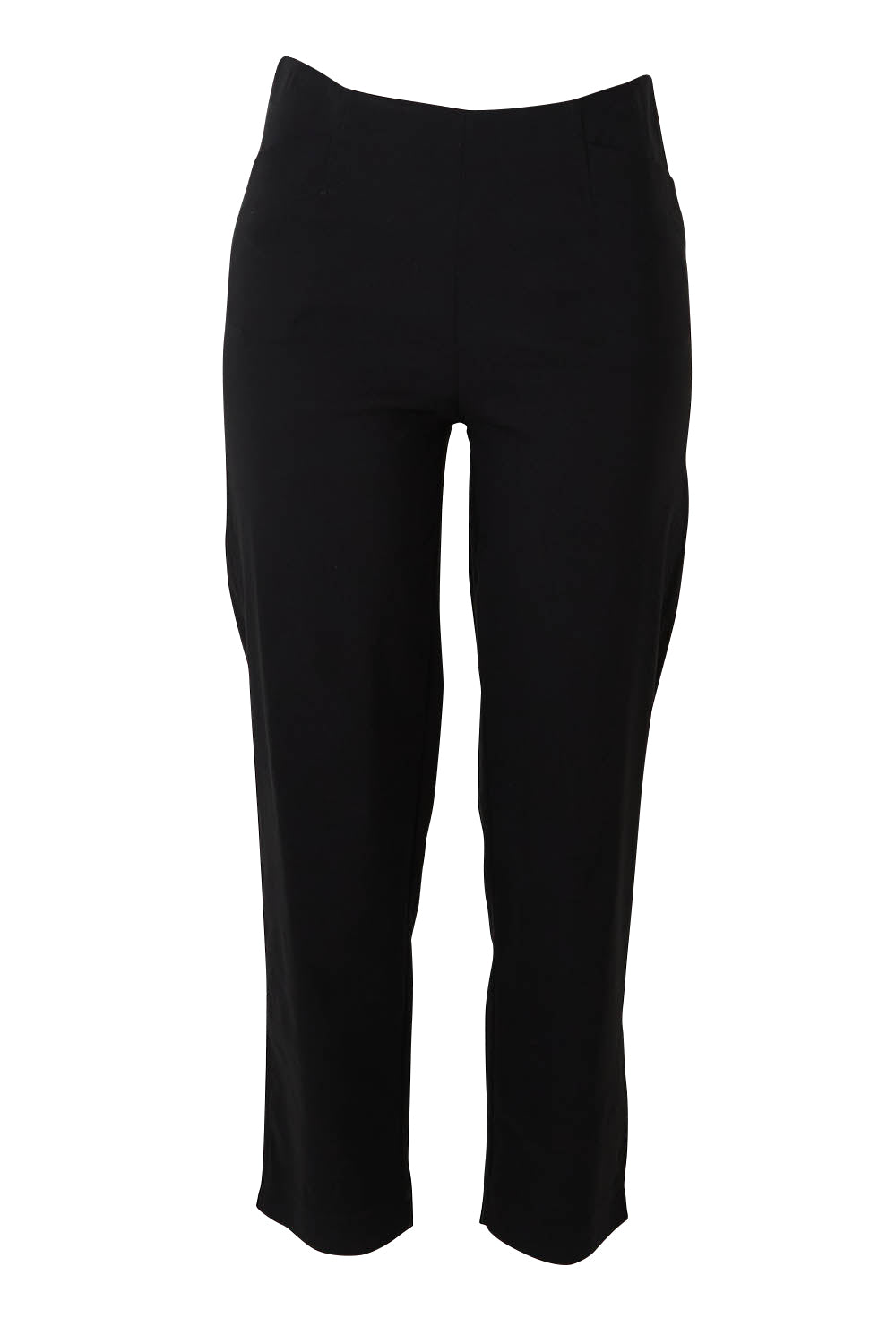 Product shot of the Pull On Pant in colour Black (Black), from the front