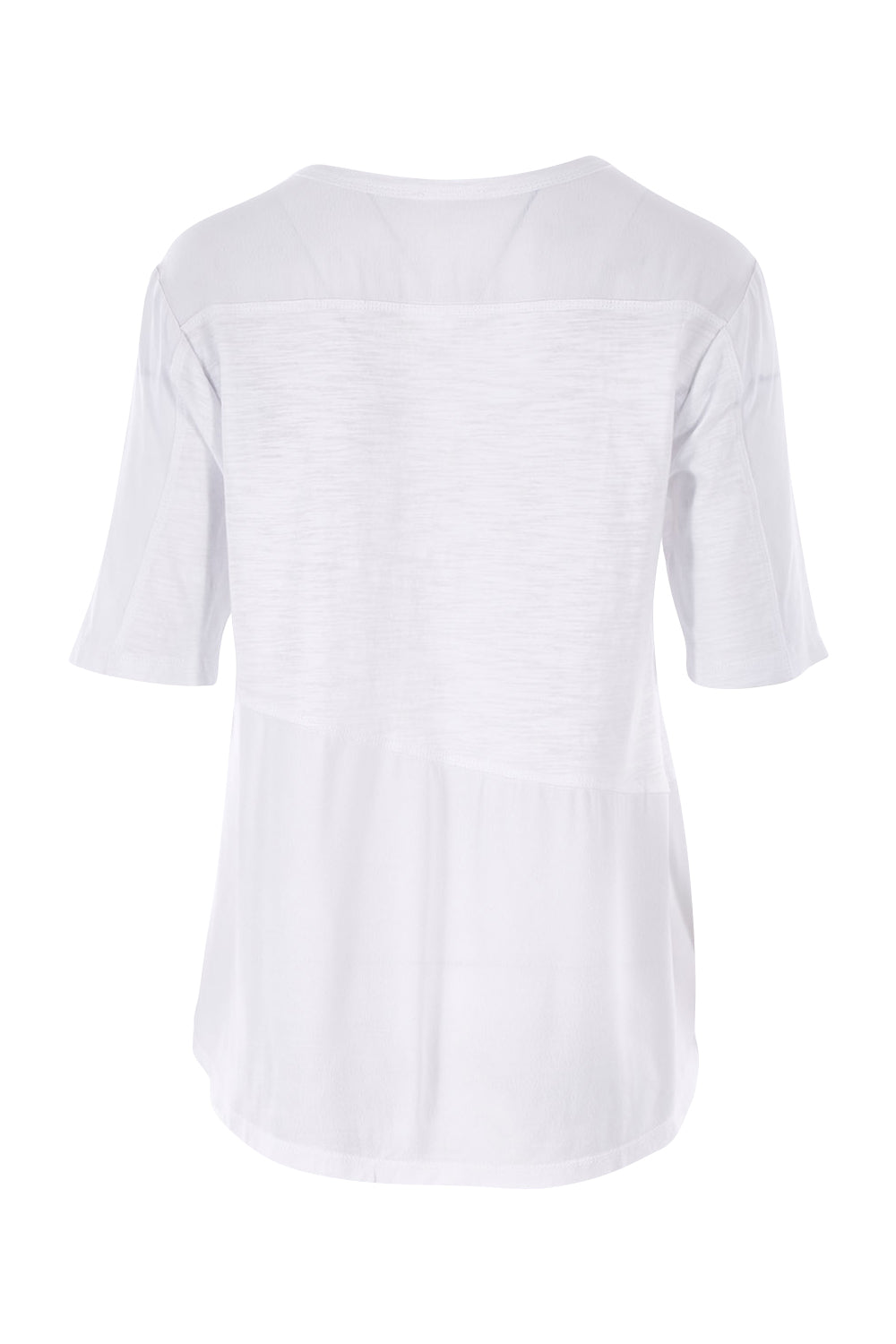 Product shot of the Short Sleeved Tee in colour White (White), from the back