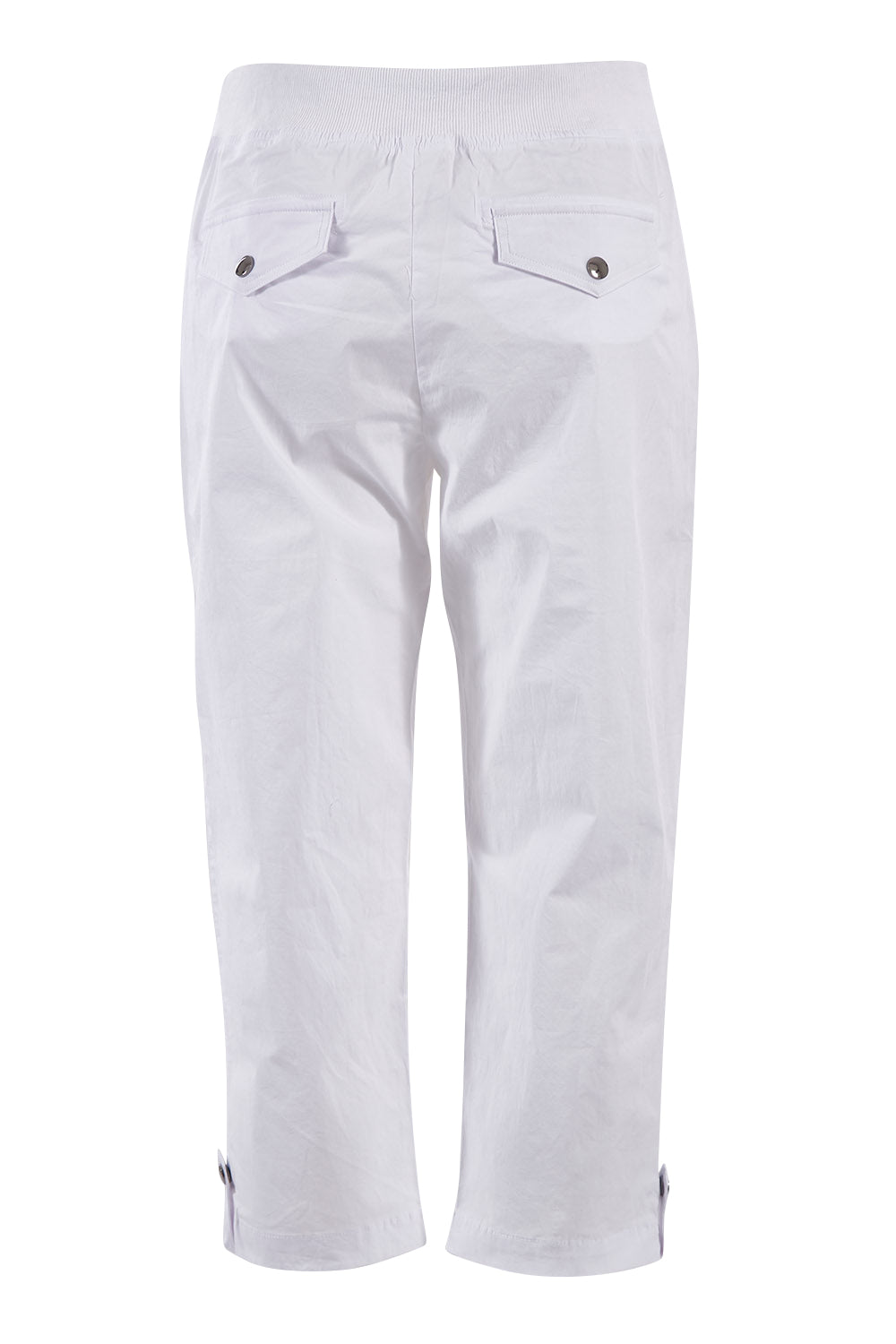 Product shot of the Santorini Cotton Pant in colour White (White), from the back